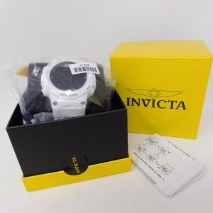 Invicta Men's Watch Racing Alarm Chronograph GMT Quartz Digital Black Dial 47524